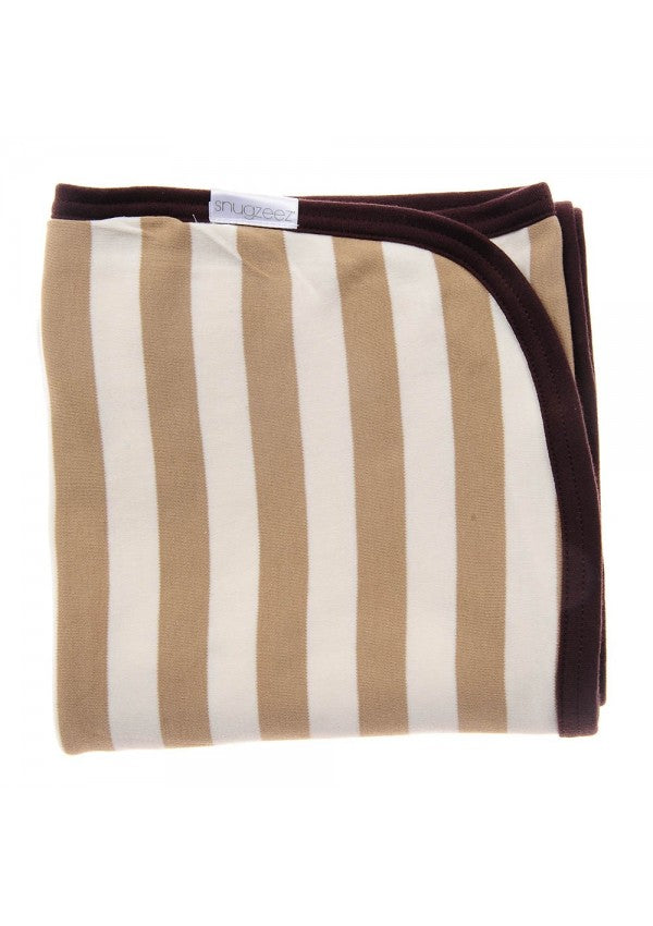 Snugzeez Striped Natural Blanket - Blanket Babies