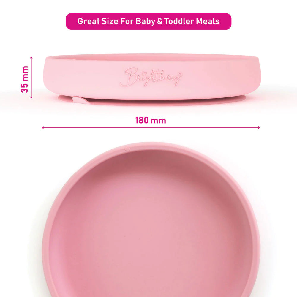 Blue Easy-Scooping Suction Plate by Bright Berry - Blanket Babies