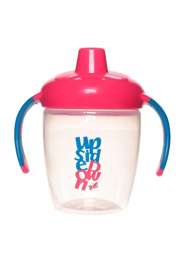 Hard Spout Non-Spill Cup w Handles in Pink - Blanket Babies