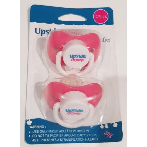 Upside Down Pink Pacifier - 2 Pack - Blanket Babies